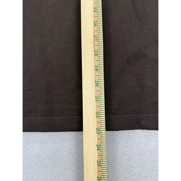 Evan Picone Women's Sz L Brown Abstract Floral Design Kitted Blouse Top NWT - Picture 7 of 8